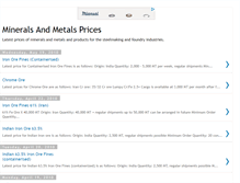 Tablet Screenshot of minerals-and-metals-prices.blogspot.com