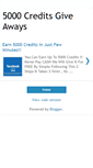 Mobile Screenshot of earncredits5000.blogspot.com