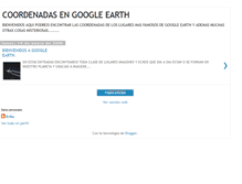 Tablet Screenshot of coordenadas-google-earth.blogspot.com