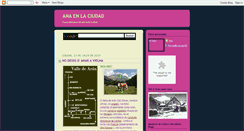 Desktop Screenshot of anaenlaciudad.blogspot.com