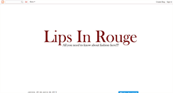 Desktop Screenshot of lipsinrouge.blogspot.com