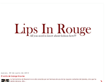 Tablet Screenshot of lipsinrouge.blogspot.com