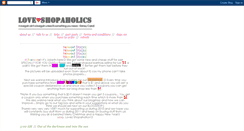 Desktop Screenshot of lovez-shopaholic.blogspot.com