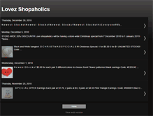 Tablet Screenshot of lovez-shopaholic.blogspot.com