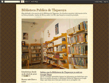 Tablet Screenshot of bibliotecadetlapacoya.blogspot.com