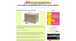 Desktop Screenshot of amateurscientistblog.blogspot.com