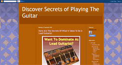 Desktop Screenshot of discoverguitarsecrets.blogspot.com