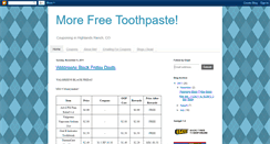 Desktop Screenshot of morefreetoothpaste.blogspot.com