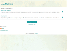 Tablet Screenshot of infomalpica.blogspot.com