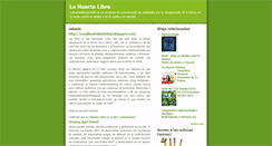 Desktop Screenshot of lahuertalibre.blogspot.com