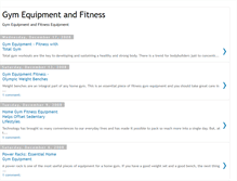 Tablet Screenshot of gymequipmentfitness.blogspot.com