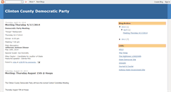 Desktop Screenshot of clintoncountydemocrats.blogspot.com