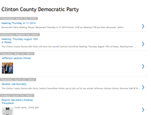 Tablet Screenshot of clintoncountydemocrats.blogspot.com