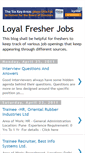 Mobile Screenshot of loyalfresherjobs.blogspot.com