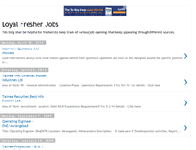 Tablet Screenshot of loyalfresherjobs.blogspot.com