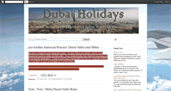 Desktop Screenshot of dubaiholidays2010.blogspot.com