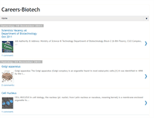 Tablet Screenshot of careers-biotech.blogspot.com