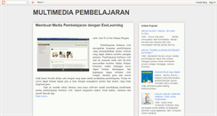 Desktop Screenshot of multimediapembelajaran.blogspot.com