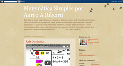 Desktop Screenshot of matematicasimplificada-aureoaribeiro.blogspot.com