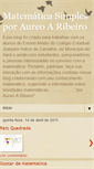 Mobile Screenshot of matematicasimplificada-aureoaribeiro.blogspot.com