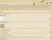 Tablet Screenshot of matematicasimplificada-aureoaribeiro.blogspot.com