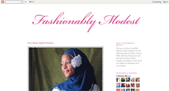 Desktop Screenshot of fashionablymodest.blogspot.com