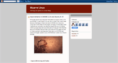 Desktop Screenshot of bizarrelinux.blogspot.com