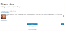 Tablet Screenshot of bizarrelinux.blogspot.com