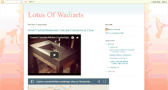 Desktop Screenshot of lotusofwadiarts.blogspot.com