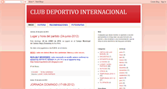 Desktop Screenshot of clubdeportivointernacional.blogspot.com