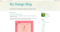 Desktop Screenshot of mydesignworkshop.blogspot.com