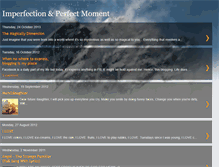 Tablet Screenshot of imperfectionperfectmoment.blogspot.com