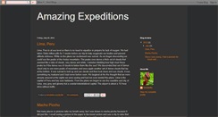 Desktop Screenshot of amazingexpeditions.blogspot.com