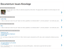 Tablet Screenshot of documentumissues.blogspot.com