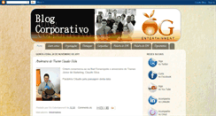 Desktop Screenshot of blogcorporativoogentertainment.blogspot.com