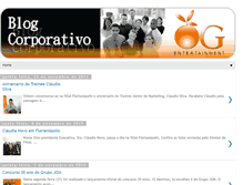 Tablet Screenshot of blogcorporativoogentertainment.blogspot.com