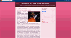 Desktop Screenshot of lasociedaddelatelecomunicacion.blogspot.com