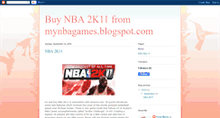 Desktop Screenshot of mynbagames.blogspot.com