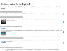 Tablet Screenshot of bibliotecariosdelaregion8.blogspot.com
