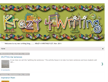 Tablet Screenshot of krazy4writing.blogspot.com