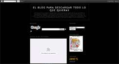 Desktop Screenshot of descargatodoloquequieras.blogspot.com