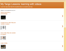 Tablet Screenshot of mytangolessons.blogspot.com