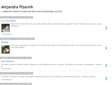 Tablet Screenshot of pizarnikalejandra.blogspot.com