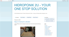 Desktop Screenshot of hidroponik2u.blogspot.com