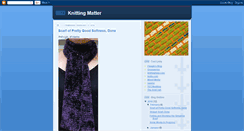 Desktop Screenshot of knittingmatter.blogspot.com