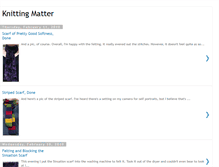 Tablet Screenshot of knittingmatter.blogspot.com