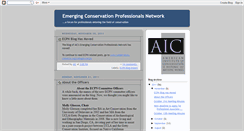 Desktop Screenshot of emergingconservator.blogspot.com