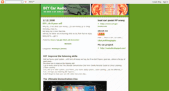 Desktop Screenshot of diy-caraudio.blogspot.com