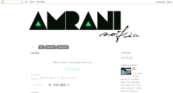 Desktop Screenshot of amranisofia.blogspot.com