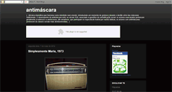 Desktop Screenshot of antimascara.blogspot.com